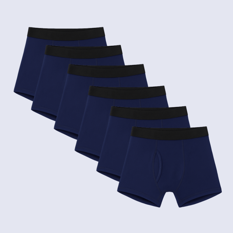 Bóxer Ultraabsorbente | Lote de 6 azul marino