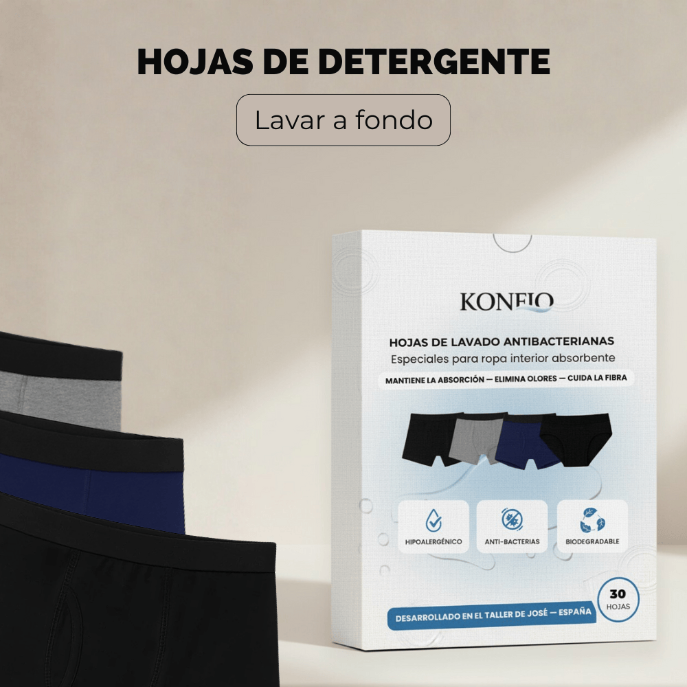 Hojas de detergente antibacteriano